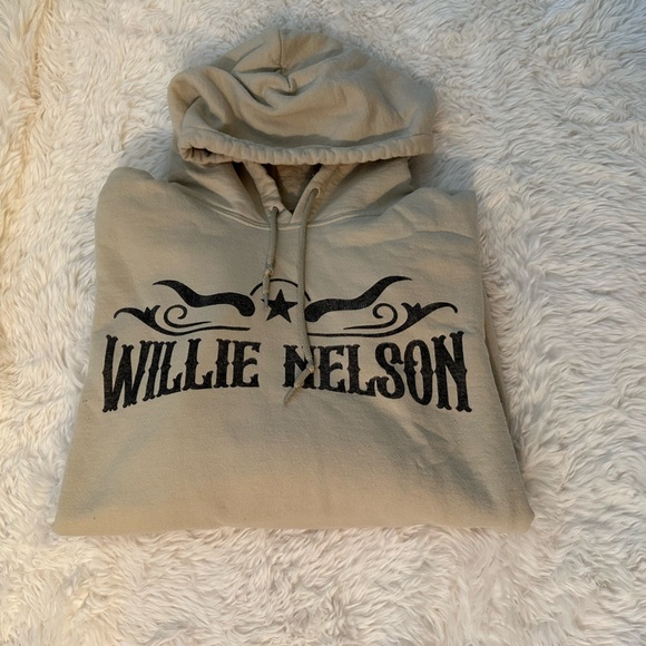 Urban Outfitters Willie Nelson Beige Hoodie - Picture 5 of 5
